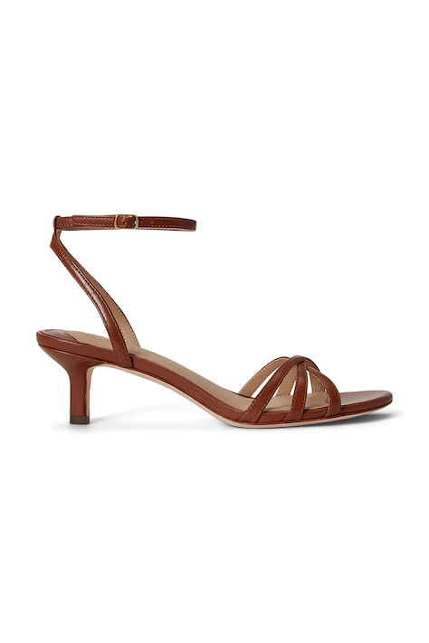 Lauren Ralph Lauren szandál bőr Kendyl Kttn barna 802P10397001