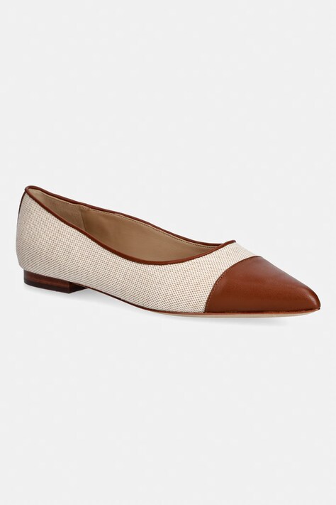 Lauren Ralph Lauren baleriny Londyn Cap3 beżowe 802P10530003