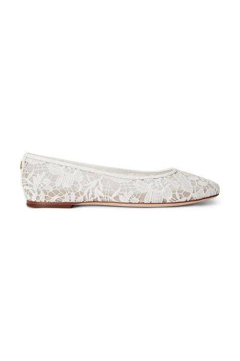 Lauren Ralph Lauren balerina cipő Jayna 4 fehér 802P10533001