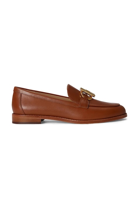 Lauren Ralph Lauren mokasíny dámske kožené Blaike Loafer hnedé 802P10534002