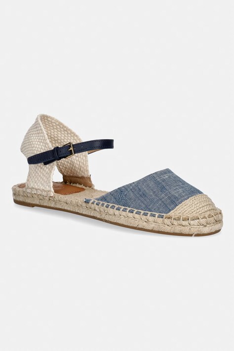 Lauren Ralph Lauren espadryle damskie Robby Flat niebieskie 802P10637001