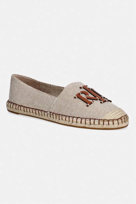 Lauren Ralph Lauren espadrily dámske Cameryn Logo hnedé 802P09065002