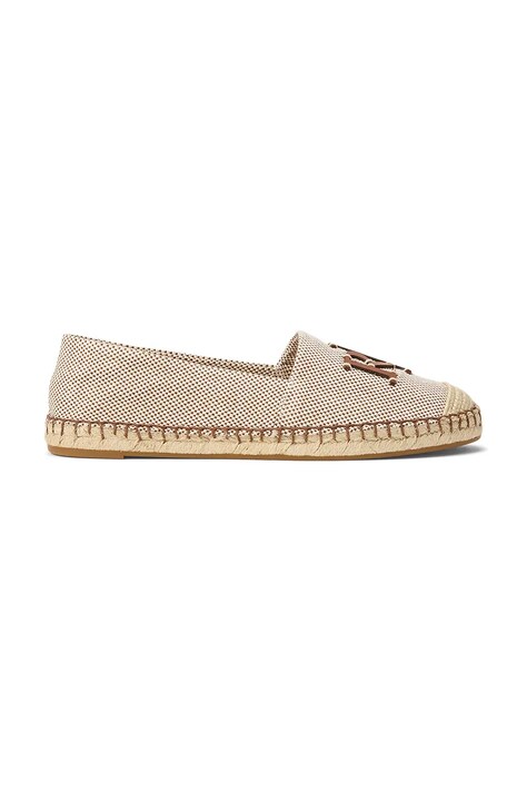 Lauren Ralph Lauren espadrile pentru femei Cameryn Logo maro 802P09065002