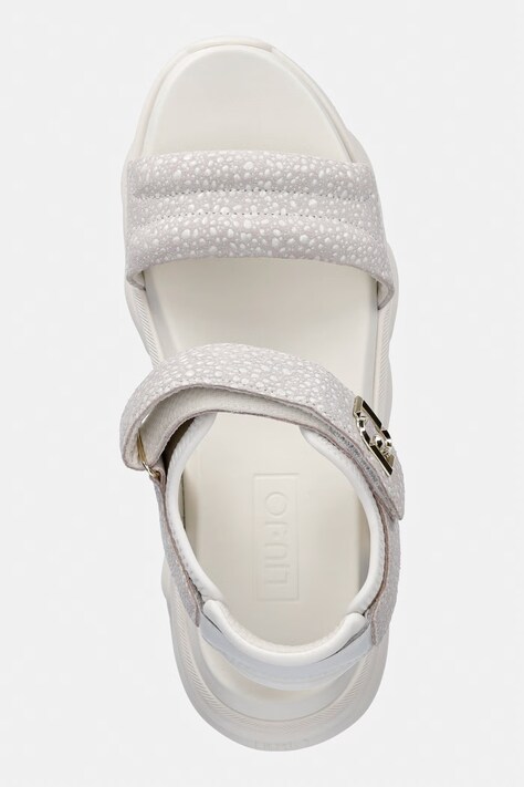 Liu Jo sandały STEFFY SANDAL 01 damskie kolor biały na platformie BA6083PX05101111