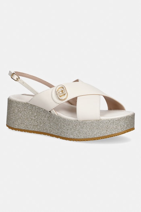 Sandale Liu Jo FLO 03 boja: bež, s platformom, SA6141PX106S1400