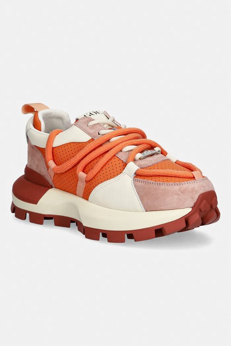 Goe TT2N4020 sneakersy damskie skórzane pomarańczowe TT2N4020