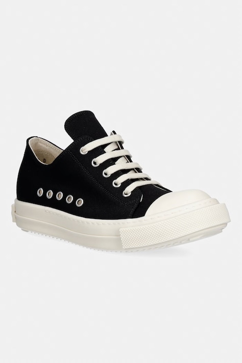 Rick Owens DRKSHDW Denim Extreme Low tenisówki damskie niskie czarne DS01F4822.DOEH2