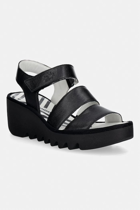 Fly London sandały skórzane BEXY575FLY kolor czarny P501575001