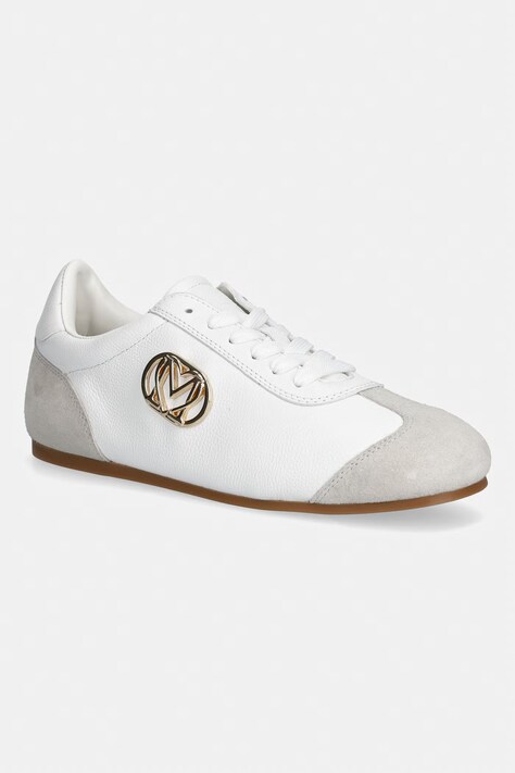 Love Moschino sneakersy skórzane kolor biały JA10121G1OIK110A