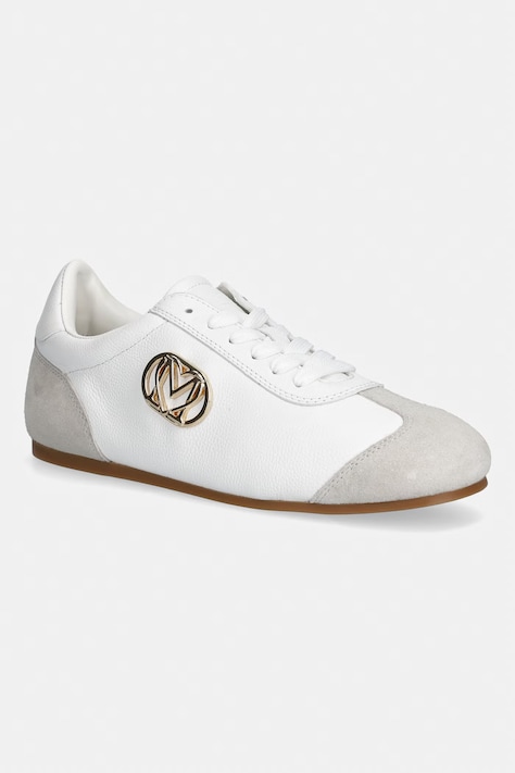 Love Moschino sneakersy skórzane kolor biały JA10121G1OIK110A