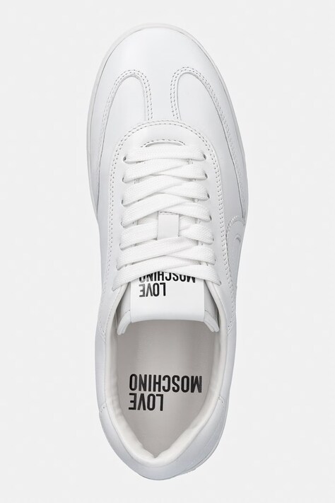 Шкіряні кросівки Love Moschino — SS26-OBD3RP, білий — фото 4