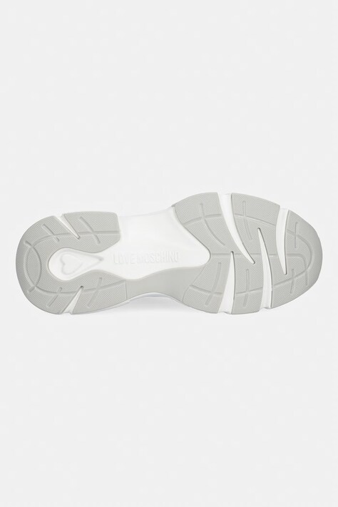 Love Moschino sneakersy skórzane damskie kolor biały JA15246G1OIA0100