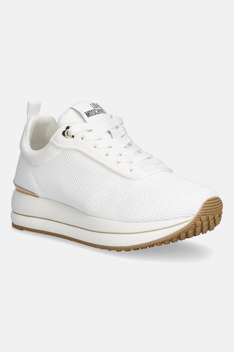 Love Moschino sneakersy damskie kolor biały JA15334G1OIZ1100