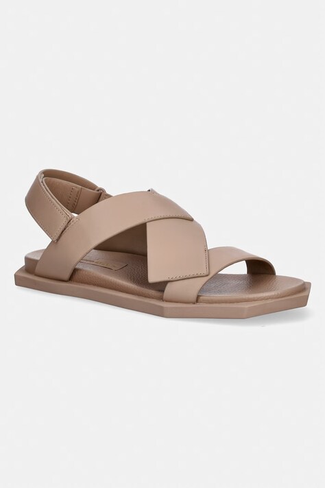United Nude sandále s otvorenou pätou dámske kožené Poly Straps Lo Unisex-L béžové 1100293216