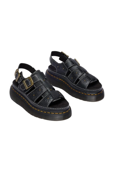 Dr. Martens босоніжки на платформі жіночі шкіряні Wrenlie — фото 3