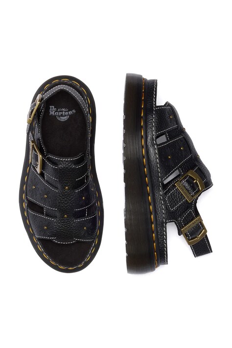 Dr. Martens босоніжки на платформі жіночі шкіряні Wrenlie — фото 7