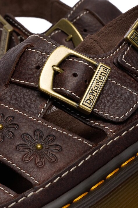 Dr. Martens босоніжки на платформі жіночі шкіряні Wrenlie — фото 6