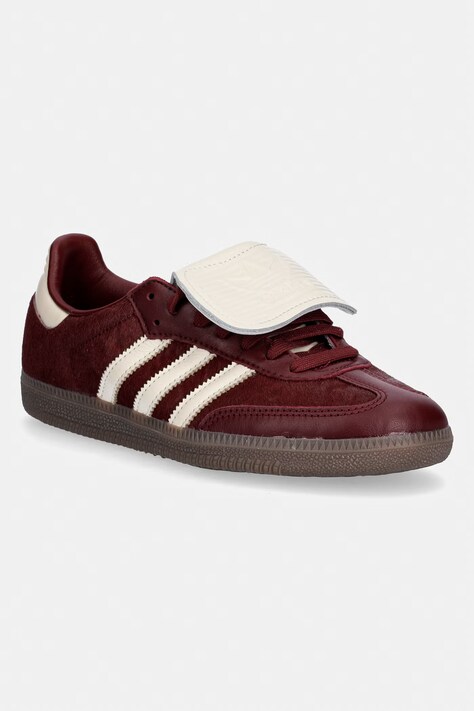 adidas Originals Samba Lt sneakersy damskie skórzane bordowe KI4169
