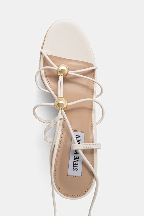 Steve Madden босоніжки на танкетці Tulym — SS26-OBD40F, бежевий — фото 4