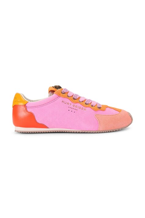 Kurt Geiger London Islington Sneaker sneakersy damskie skórzane różowe sportowe 4396057209