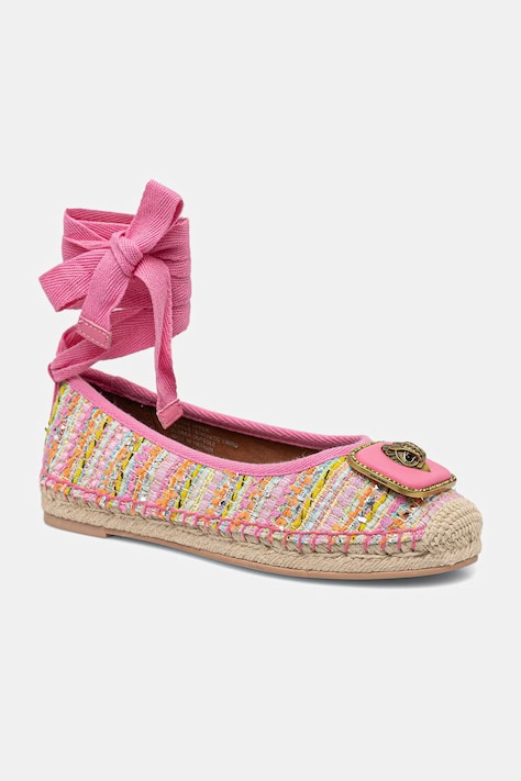 Kurt Geiger London espadryle damskie Pimlico Tie Ballet różowe 5601657609