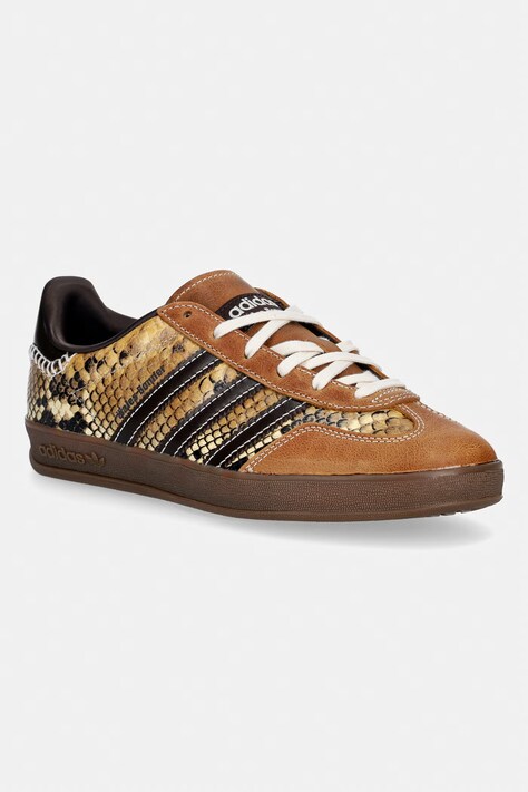 adidas Originals x Wales Bonner Gazelle Snake sneakersy skórzane brązowe KK3641