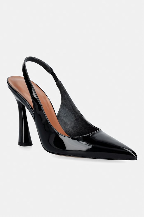 Jonak szpilki skórzane DRESSY VERNIS czarne 3400179