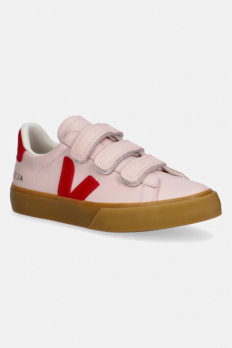 Veja Recife sneakersy damskie skórzane różowe RC0521567
