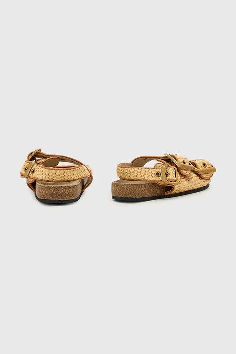 AllSaints босоніжки на пласкому підборі жіночі Staffa Raffia Sandal — фото 3