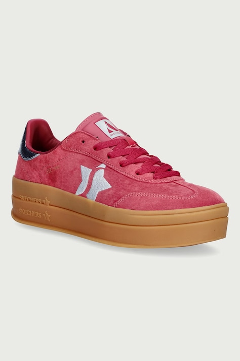 Skechers ACADEMY HI-ELEVATED sneakers pentru femei din nubuck roșii 185430