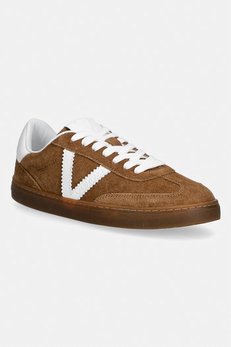 Valentino BAJA sneakersy damskie zamszowe brązowe 91B4701CAM