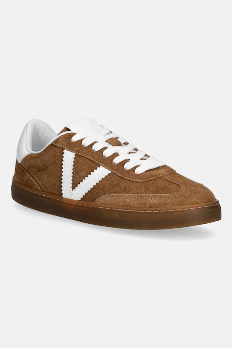 Valentino BAJA sneakersy damskie zamszowe brązowe 91B4701CAM