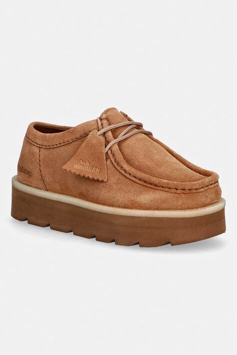 Clarks Originals Meare Walla. mokasyny damskie zamszowe brązowe 26186481