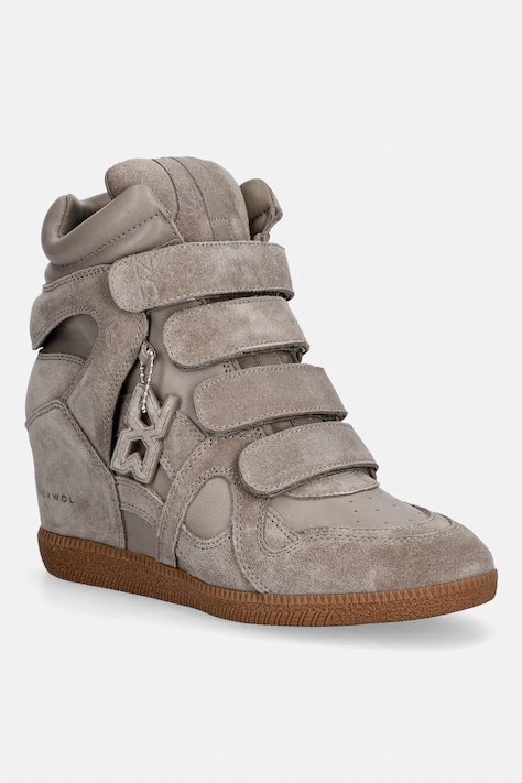 Nokwol EDEN sneakersy damskie zamszowe beżowe Eden Taupe Leather