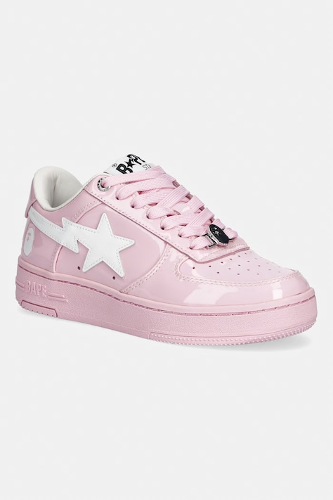 A Bathing Ape BAPE STA #2 L sneakersy damskie skórzane różowe 0ZXSHW302912Q