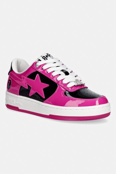 A Bathing Ape STA #5-3 sneakersy damskie skórzane różowe 0ZXSHW329912Q