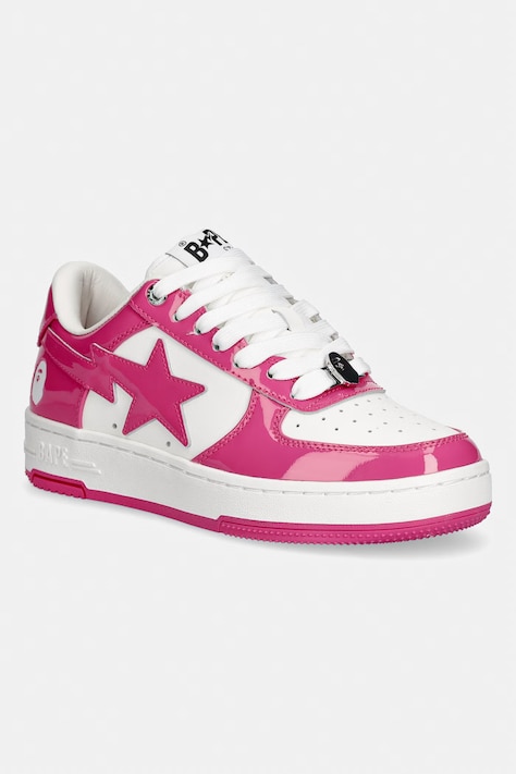 A Bathing Ape STA #1 sneakersy damskie skórzane białe 0ZXSHW301912Q