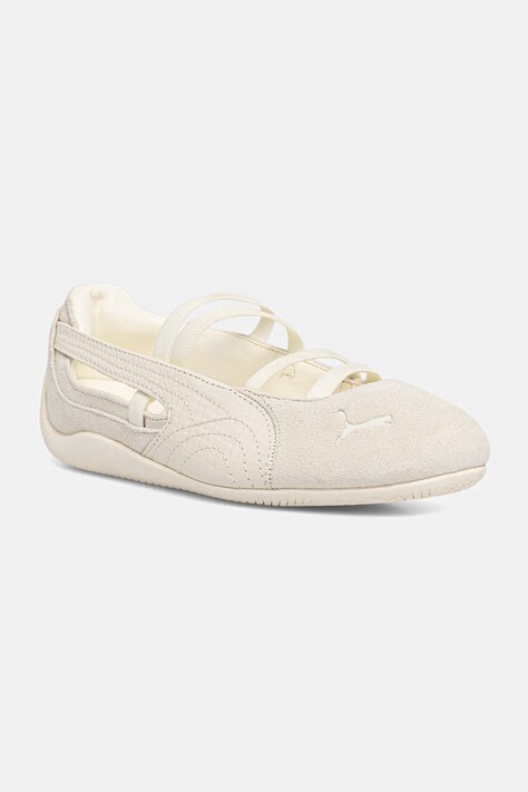 Puma baleriny zamszowe Speedcat Ballet Python II beżowe 407710