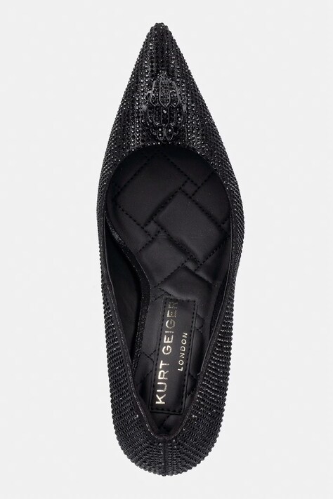 Kurt Geiger London взуття на шпильці Belgravia Eagle Court Dr-Black — SS26-OBDZRN, чорний — фото 4