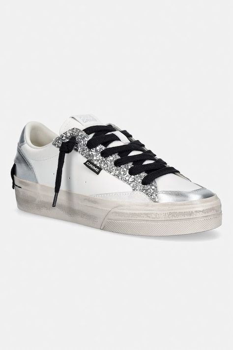 Crime London SOHO sneakersy damskie skórzane białe 29504PP8