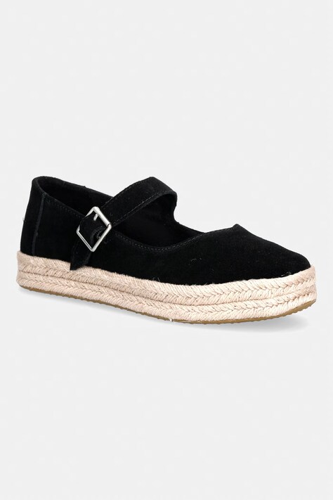 Toms εσπαντρίγιες Μαίρη Τζέιν Γυναικείες σουέτ CAROLINA MARY JANE μαύρες 10022576