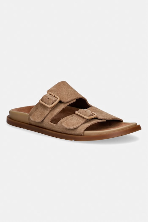 Camper klapki damskie zamszowe Lluc Sandal beżowe K201881-003