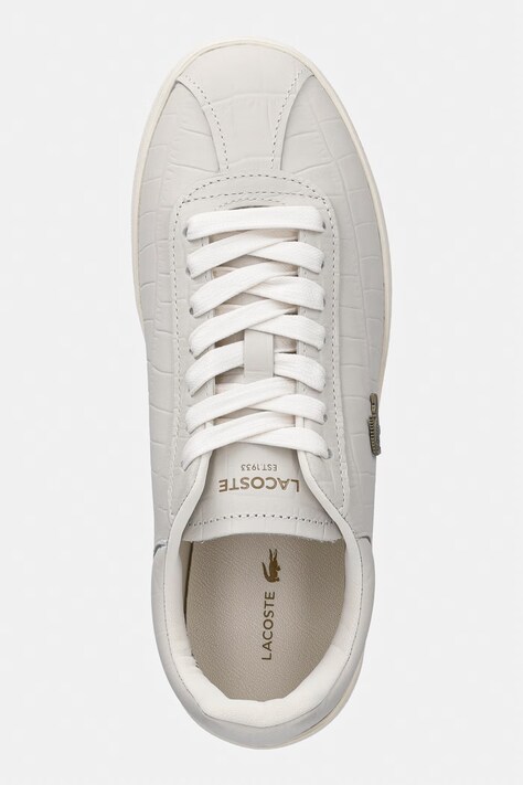 Lacoste Baseshot Leather Sneakers кросівки жіночі шкіряні — SS26-OBDZYR, бежевий — фото 4