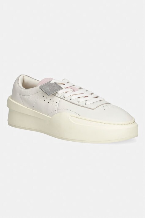 Lacoste Aura Club Leather Sneakers sneakersy damskie skórzane beżowe 50SFA0145 AI9