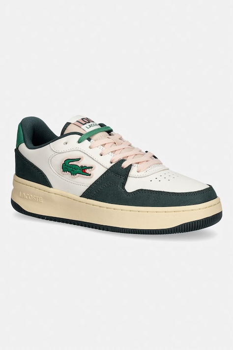 Lacoste L001 SET sneakersy damskie skórzane beżowe 49SFA0088 1Y5