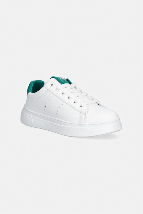 Calvin Klein Jeans sneakers pentru copii culoarea alb, V3X9-83301
