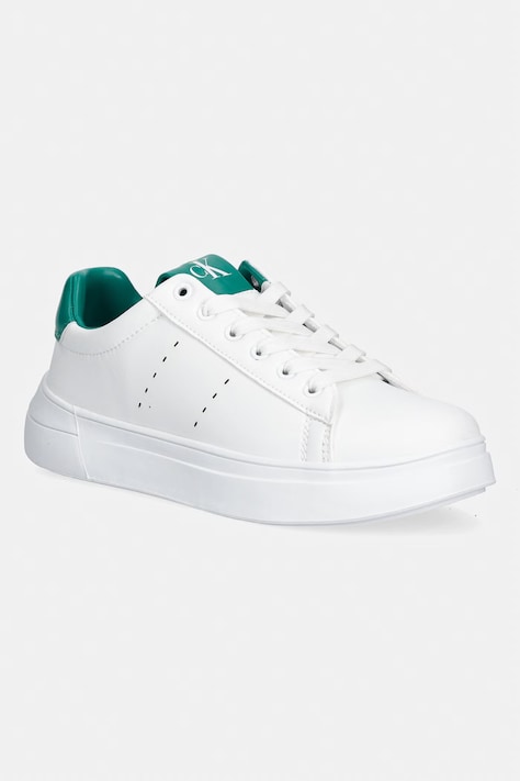 Otroške superge Calvin Klein Jeans bela barva, V3X9-83301