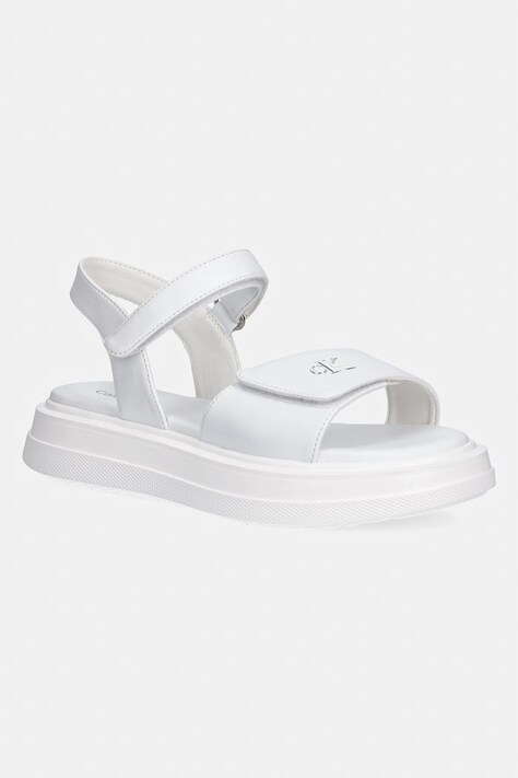 Calvin Klein Jeans sandały damskie białe V3A2-83251