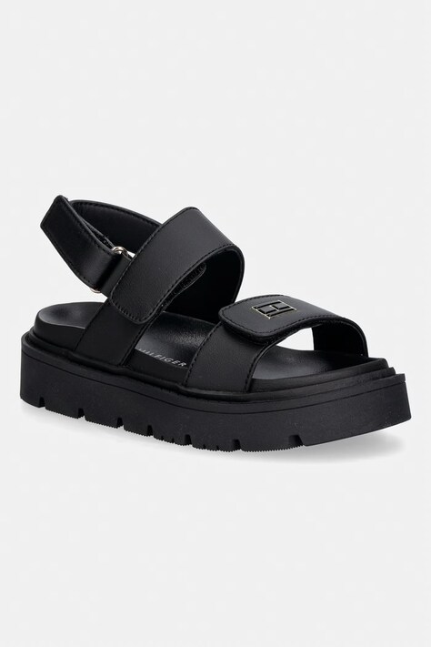 Tommy Hilfiger sandały dziecięce kolor czarny T3A2-34284