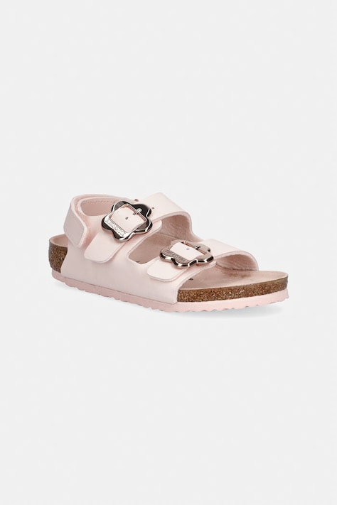 Birkenstock sandale copii Milano AS Kids Flower culoarea roz, 1031667